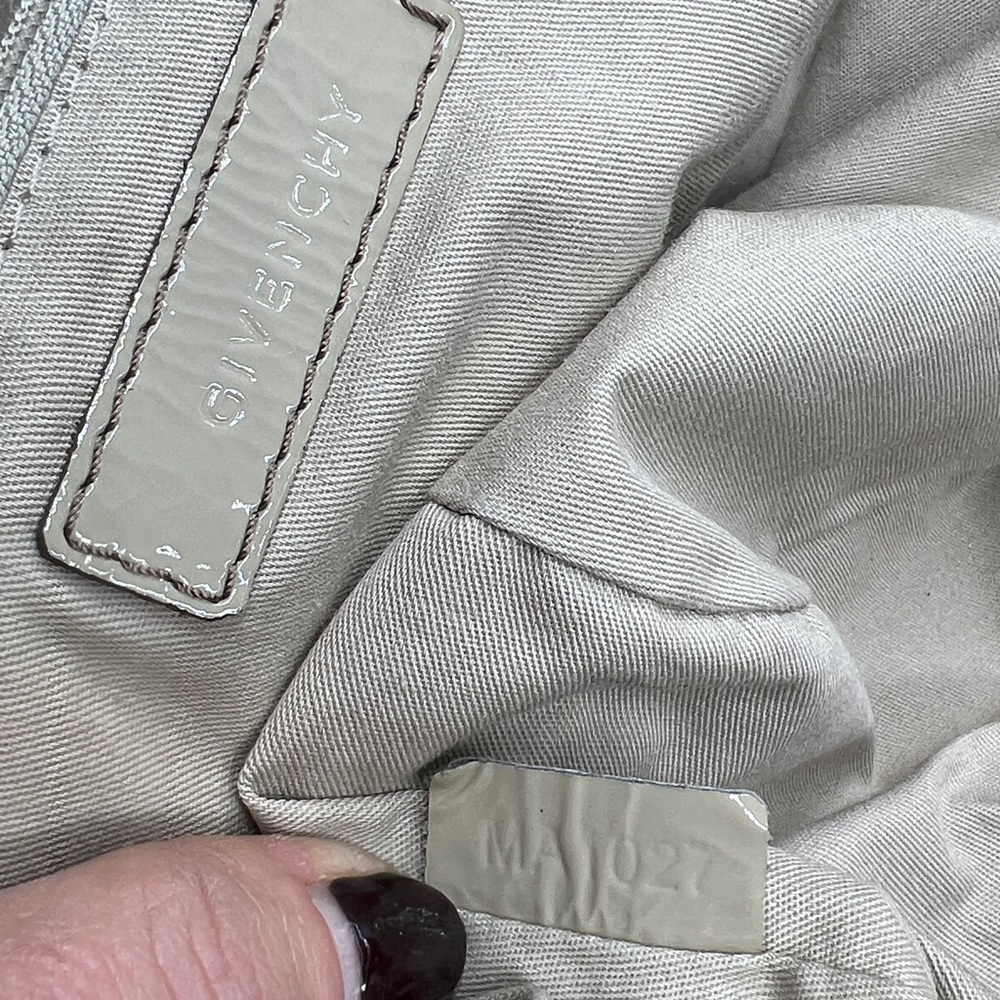 Givenchy Large Gray Taupe Patent Leather Nightingale Bag - Picture 16 of 16